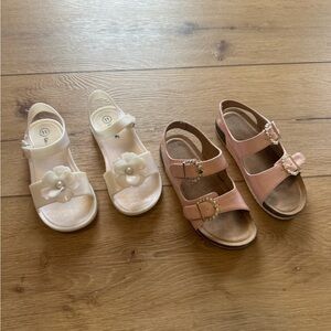 Cat & Jack Pink and White Kids Sandals